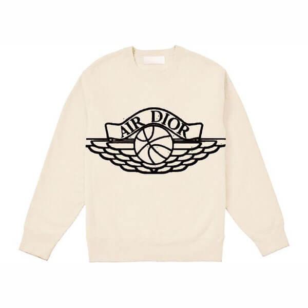 ディオール ナイキ コピー Dior x  Air Jordan Wings Sweater NATURAL 201017a28